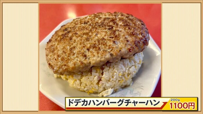 ドデカハンバーグチャーハン 200g 1100円