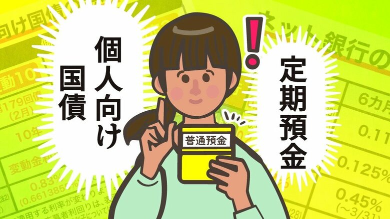 普通預金で寝かせているお金は「定期預金」や「個人向け国債」で増やさないとソン！金利上昇を味方にする戦略｜FNNプライムオンライン