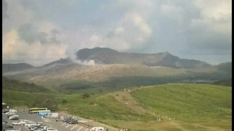 【速報】阿蘇山中岳　噴火警戒レベル３「入山規制」に引き上げ　福岡管区気象台｜FNNプライムオンライン