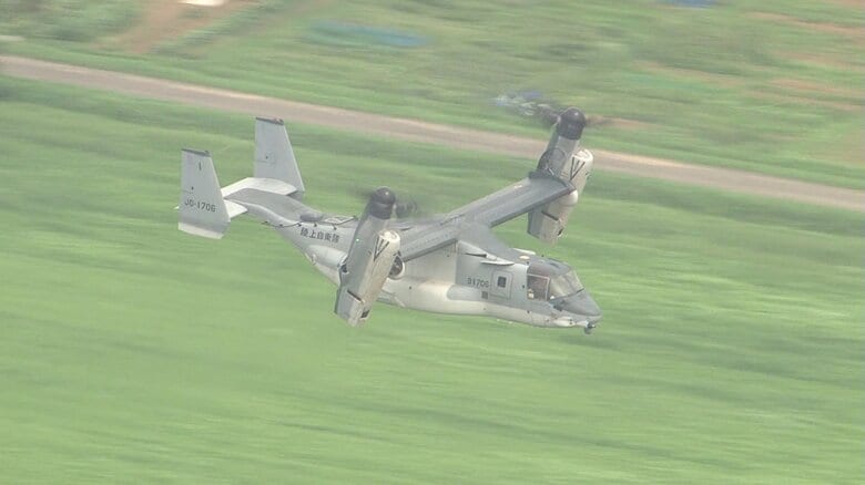 オスプレイが“きょう午後”北海道に…札幌の丘珠駐屯地などで訓練「日米共同訓練」に参加＿北海道には3年ぶり＿2023年には乗員8人死亡の墜落事故｜FNNプライムオンライン