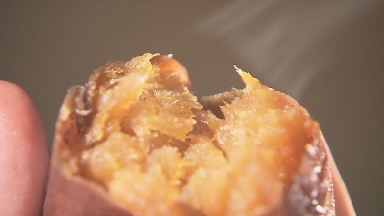 蜜があふれるほど甘い焼き芋