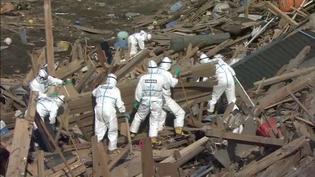 東日本大震災直後の福島県の様子