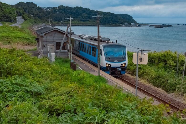 五能線「驫木（とどろき）駅」（青森県／2024年8月撮影）