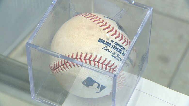 大谷選手が実際に投げたボール