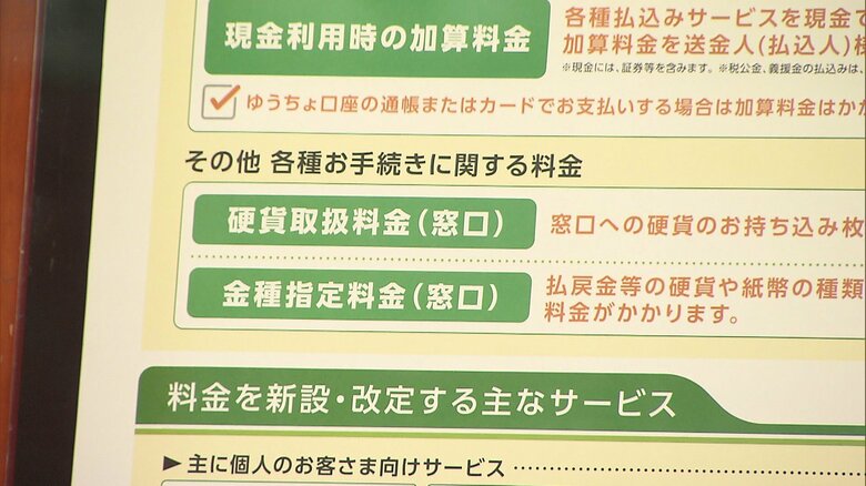 ゆうちょ銀行は窓口やATMでの硬貨預け入れに手数料を導入する