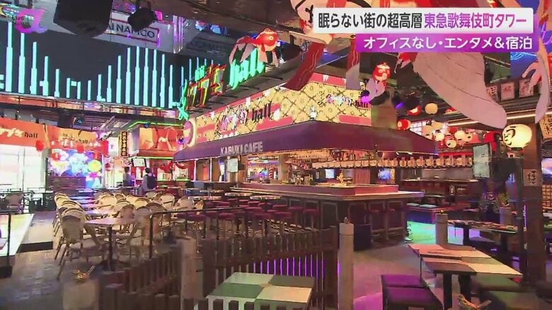 歌舞伎町の雰囲気そのままなフードホール