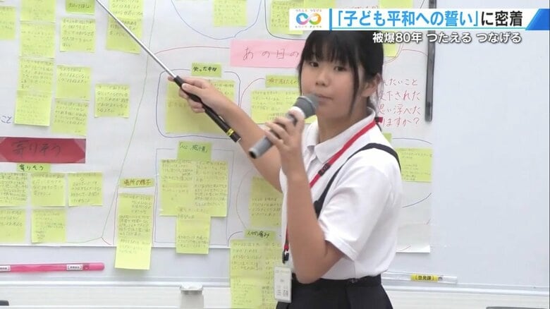 模造紙に整理した意見をグループごとに発表