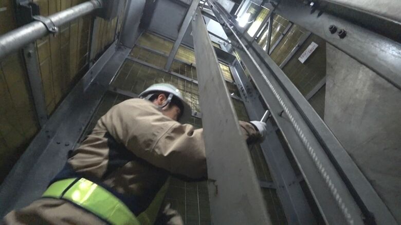 高さ180m・610段の螺旋階段