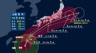 【台風情報】台風6号沖縄・奄美直撃へ　あさってにかけ本州沿岸部沿って北上か　広い範囲で警報級大雨の可能性