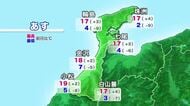 【天気予報】金沢７度・輪島４度「この秋一番の冷え込み」あす朝は霜も、日中は18度で寒暖差に注意