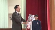 大谷翔平パネルを県内全小学校に贈呈　母校の後輩「憧れのスター」　岩手県奥州市