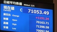 日経平均株価が終値で初の7万円超え　米イラン戦闘終結に期待感　6万円超えからわずか約1カ月半