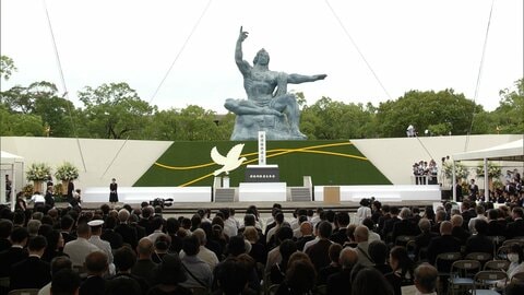 長崎「原爆の日」　午前11時2分に祈りの黙とう　被爆者の平均年齢86歳超える