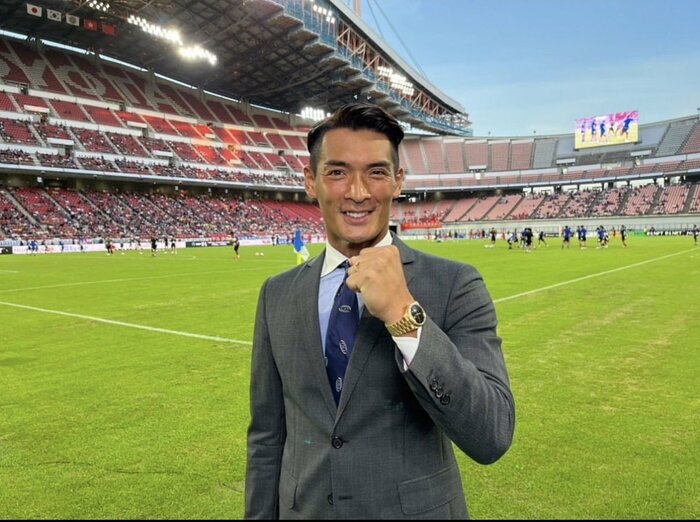 引退後は、カタールW杯など、様々な大会で解説・レポーターを経験(本人インスタグラムより)