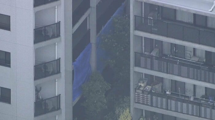 6月28日午前11時過ぎ、成人女性の遺体が見つかった市川市南行徳のマンション