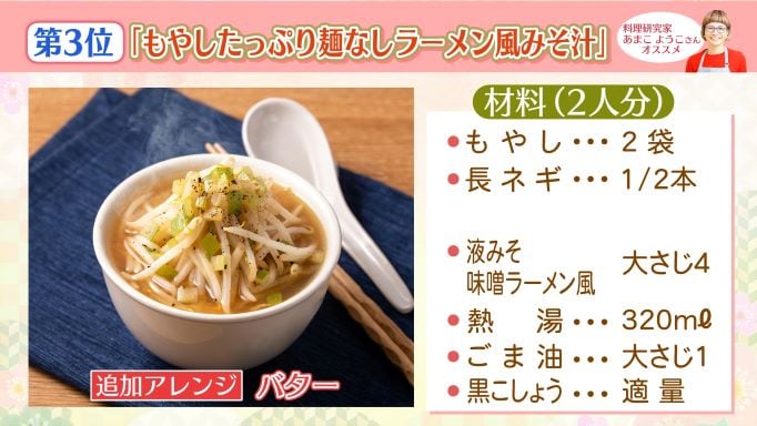 ラーメン風みそ汁レシピ
