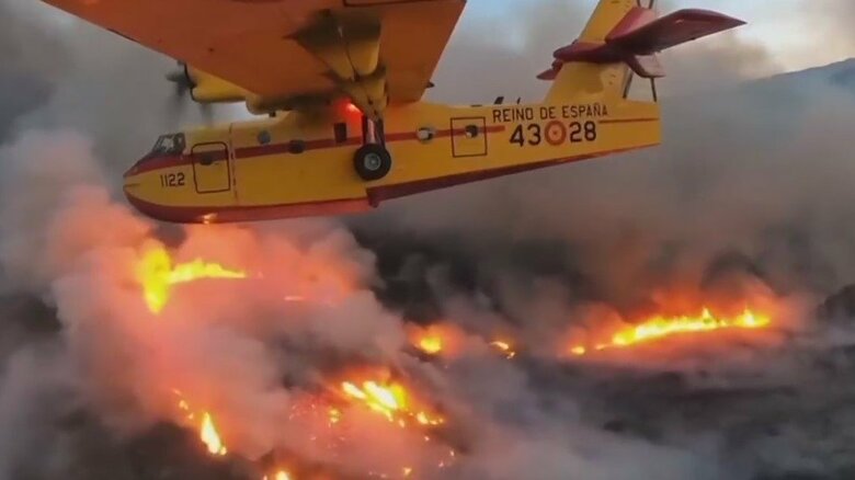 世界各地で山火事相次ぐ　スペイン、カナダ、アメリカ…猛暑や乾燥で　カナリア諸島で2万6000人以上避難｜FNNプライムオンライン