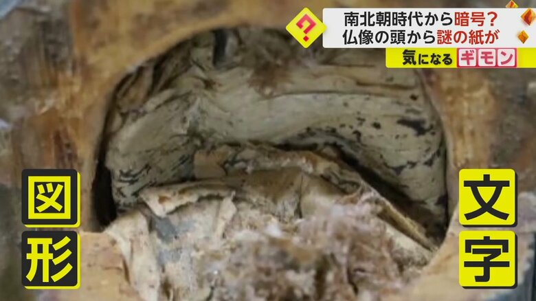 紙には何らかの文字や図形が記されていたという