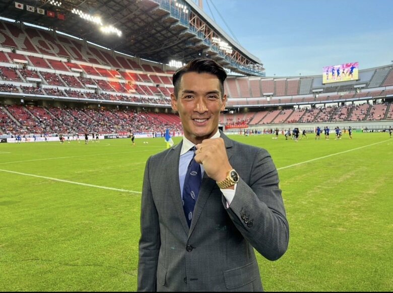 引退後は、カタールW杯など、様々な大会で解説・レポーターを経験（本人インスタグラムより）