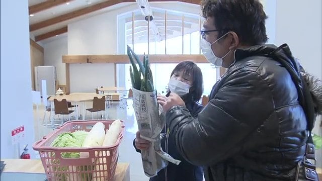 葛尾村産の野菜を積極的に仕入れる