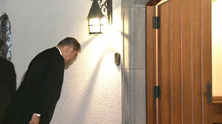 通夜に参列した石破首相