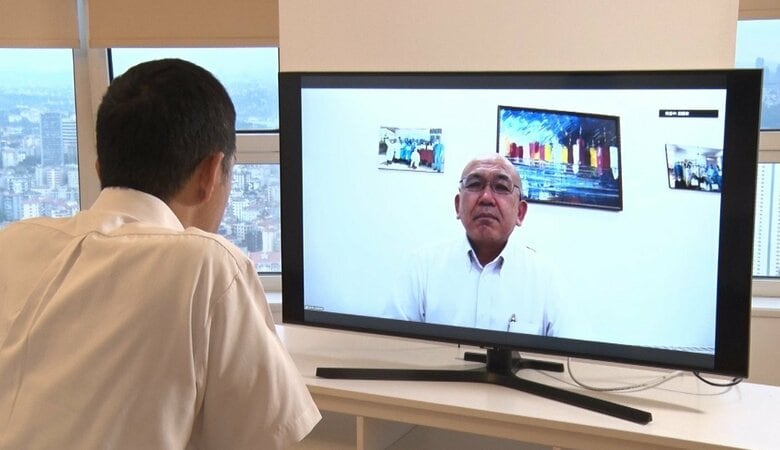 ヨルダンの首都アンマンでリモートでの取材に応じてくれた清田明宏さん