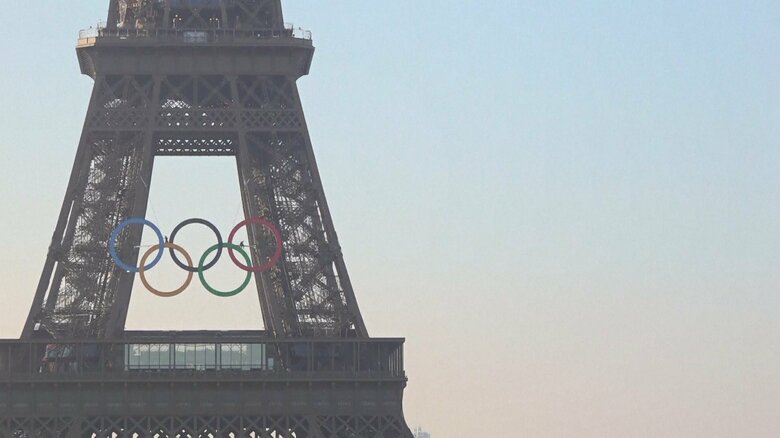 五輪準備が進むパリ市内