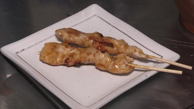 看板メニューの焼き鳥