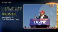 ピュリツァー賞にトランプ氏銃撃の瞬間捉えたニューヨーク・タイムズのカメラマン