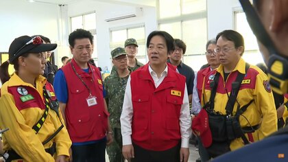 台湾の頼清徳総統は台風で大きな被害を受けた花蓮県を視察…14人死亡22人安否不明　石破首相からの“哀悼の意”うけ「日本の皆様のお心遣いに心から感謝」