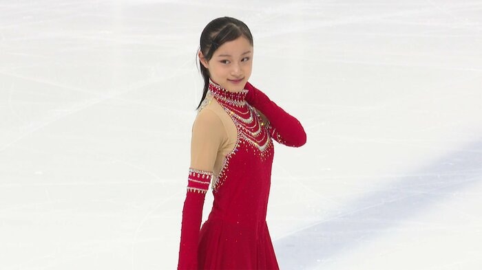 自己ベストを更新する演技を見せた森成美(全日本ノービス)