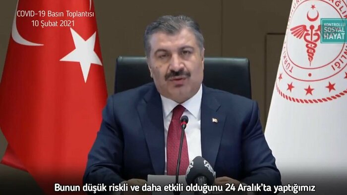 シノバック製ワクチンについて「不活化ワクチンでリスクが低く効果が高い」と説明するトルコ政府
