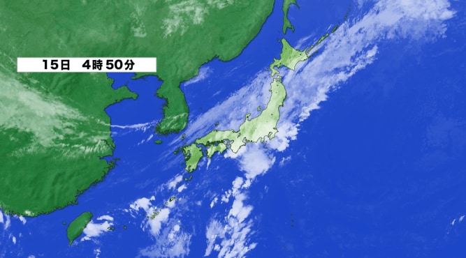 衛星画像　15日午前4時50分