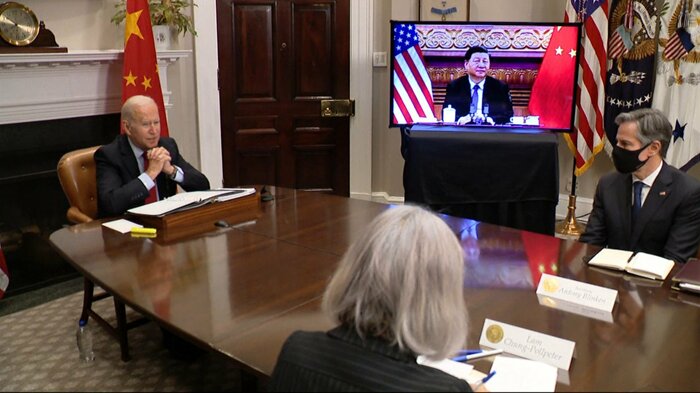 米中オンライン首脳会談(2021年11月15日)