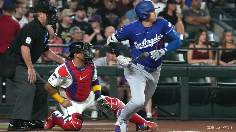 大谷翔平5試合連続安打＆2試合連続マルチ安打　ドジャース敗戦も3安打マークし打率.289に上昇｜FNNプライムオンライン