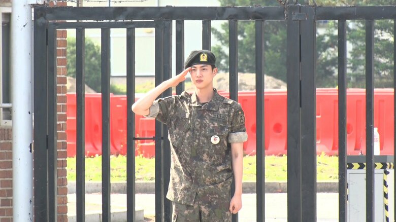 韓国の人気グループＢＴＳのＪＩＮさんがパリオリンピックの聖火ランナーに｜FNNプライムオンライン