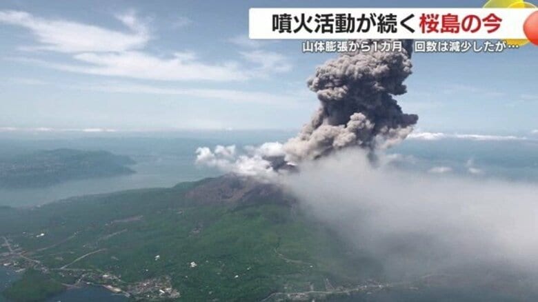 桜島の山体膨張に伴う活発な噴火から約１カ月　最新の状況を気象台に聞いた【鹿児島発】｜FNNプライムオンライン