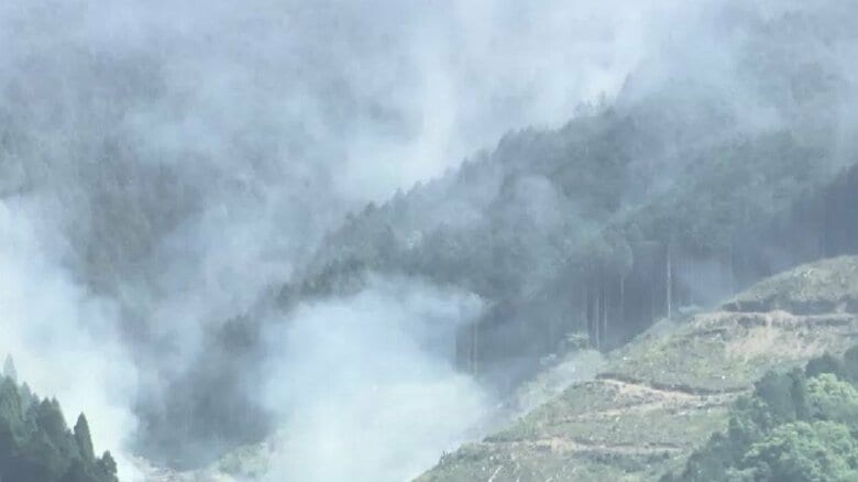 【速報】久留米市の山火事で“飛び火”　上空から複数の熱源を確認　県が対策本部を設置　自衛隊に災害派遣を要請　福岡｜FNNプライムオンライン