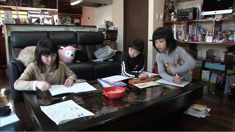 宮沢家の三姉妹（長野・安曇野市の自宅）