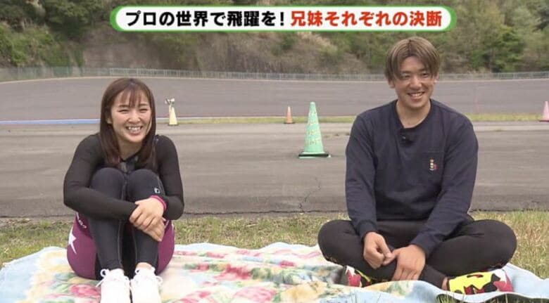 小学校時代から練習した競技用コースで（伊豆市）