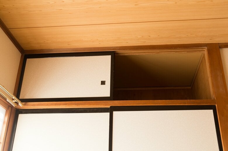 押入れの天袋（イメージ）