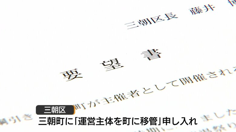 運営移管に関する要望書