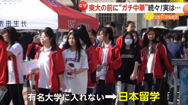 高考で有名大学に入れなかった人が日本への留学を目指すという