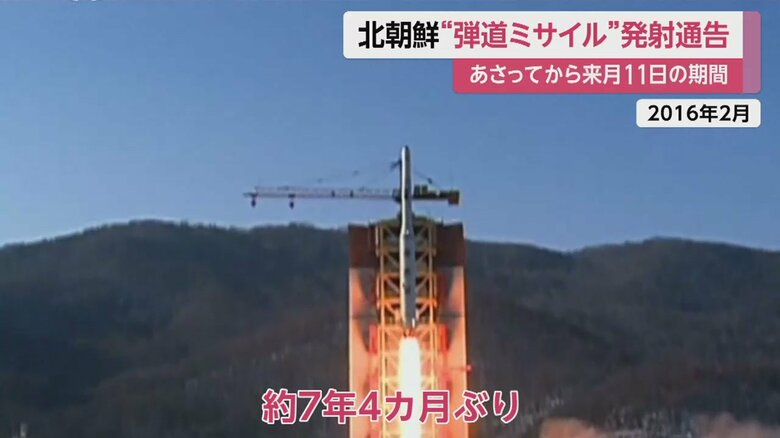 “人工衛星”と勝する事実上の弾道ミサイル発射