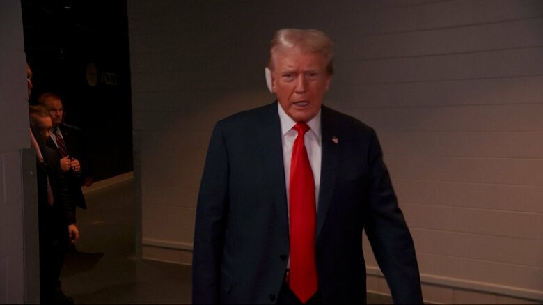 15日、ウィスコンシン州ミルウォーキーで行われた共和党大会に出席したトランプ氏