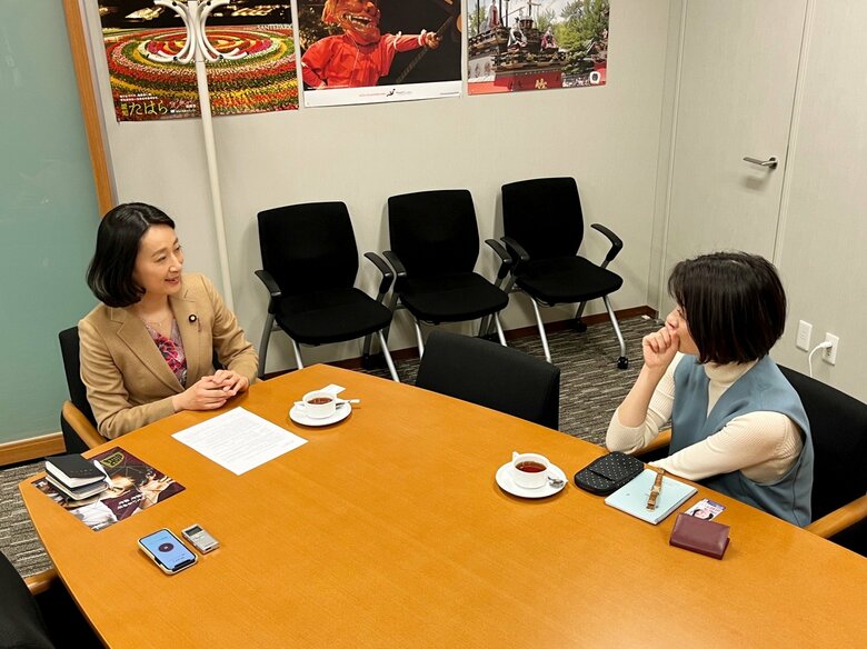 女性議員を増やすにはまず「政党」が変わることが必要だという田島議員