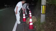 直径1m程の石が県道に落下…三重県南部で震度4を観測する地震 震源地は奈良県でM5.7と推定 ケガ人等の情報なし