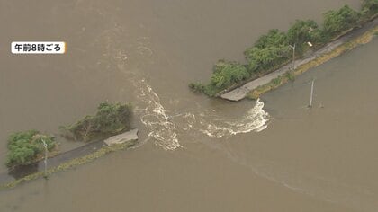 千葉・印旛沼で堤防決壊　復旧見通したたず、利根川へ排水続く　管理開始以来最高水位5.04メートル観測、90人近くが避難