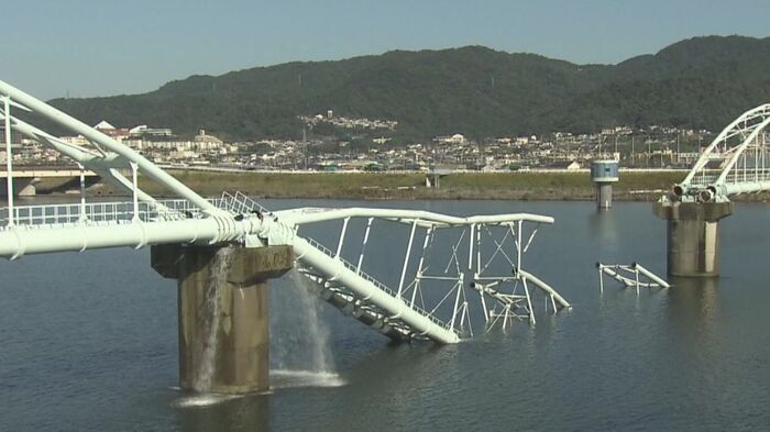 和歌山県で発生した水道橋崩落(2021年)