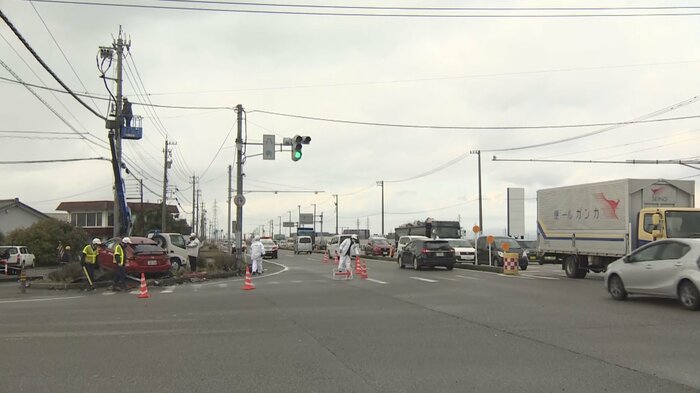 7日　事故のあった富山市八町